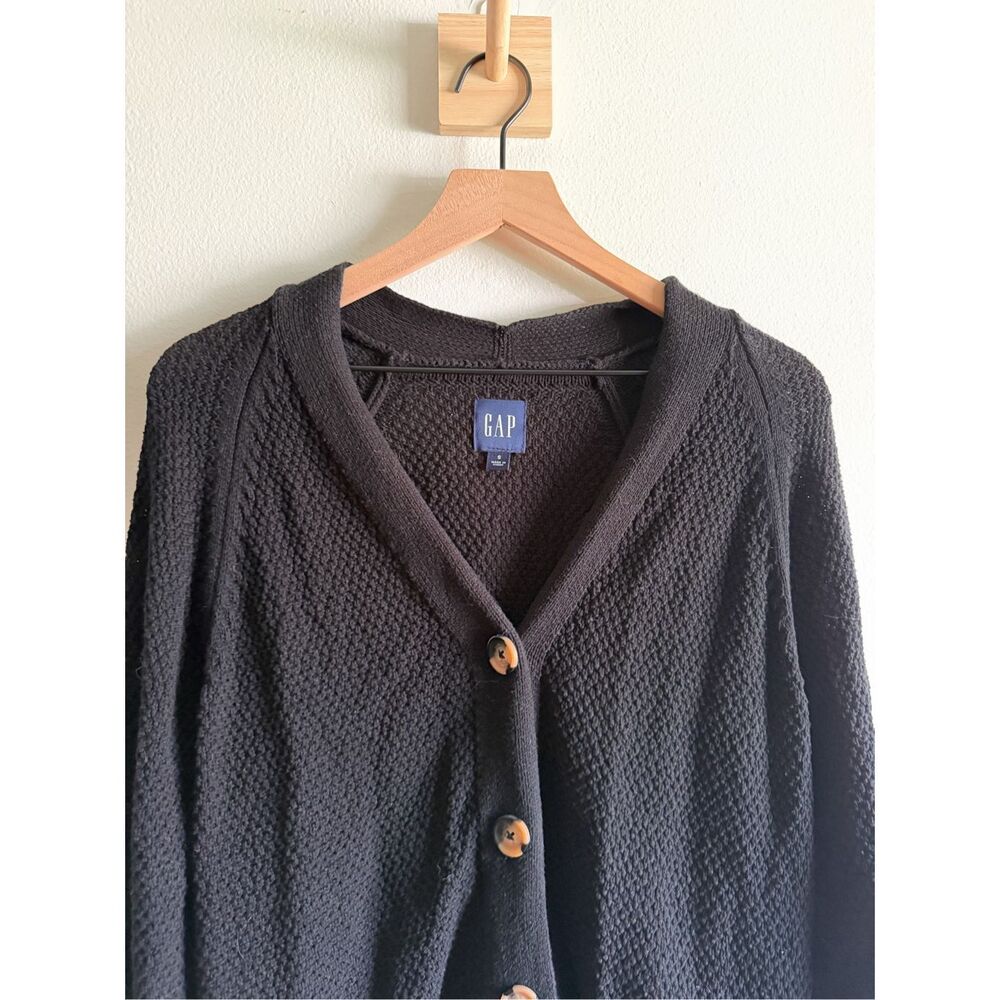 GAP 100% Cotton Button Down V Neck Cardigan Size S - Picture 2 of 5